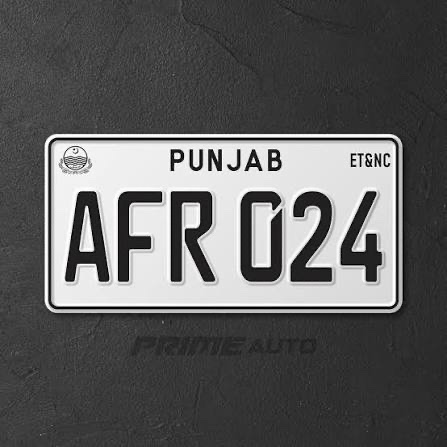 Car number plate emboze pair
